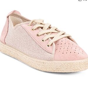 Pink canvas espadrille sneakers by COSTA ANATOMICAS